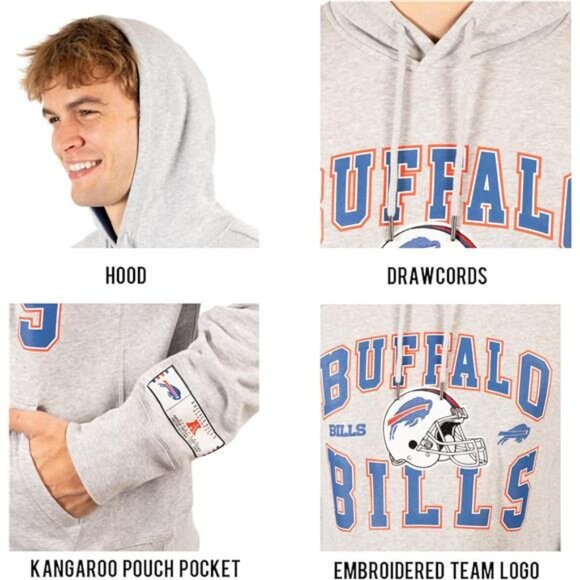 Buffalo Bills Game NFL Men's Ultimate Quality Super Soft Hoodie Sweatshirt - Picture 4 of 5